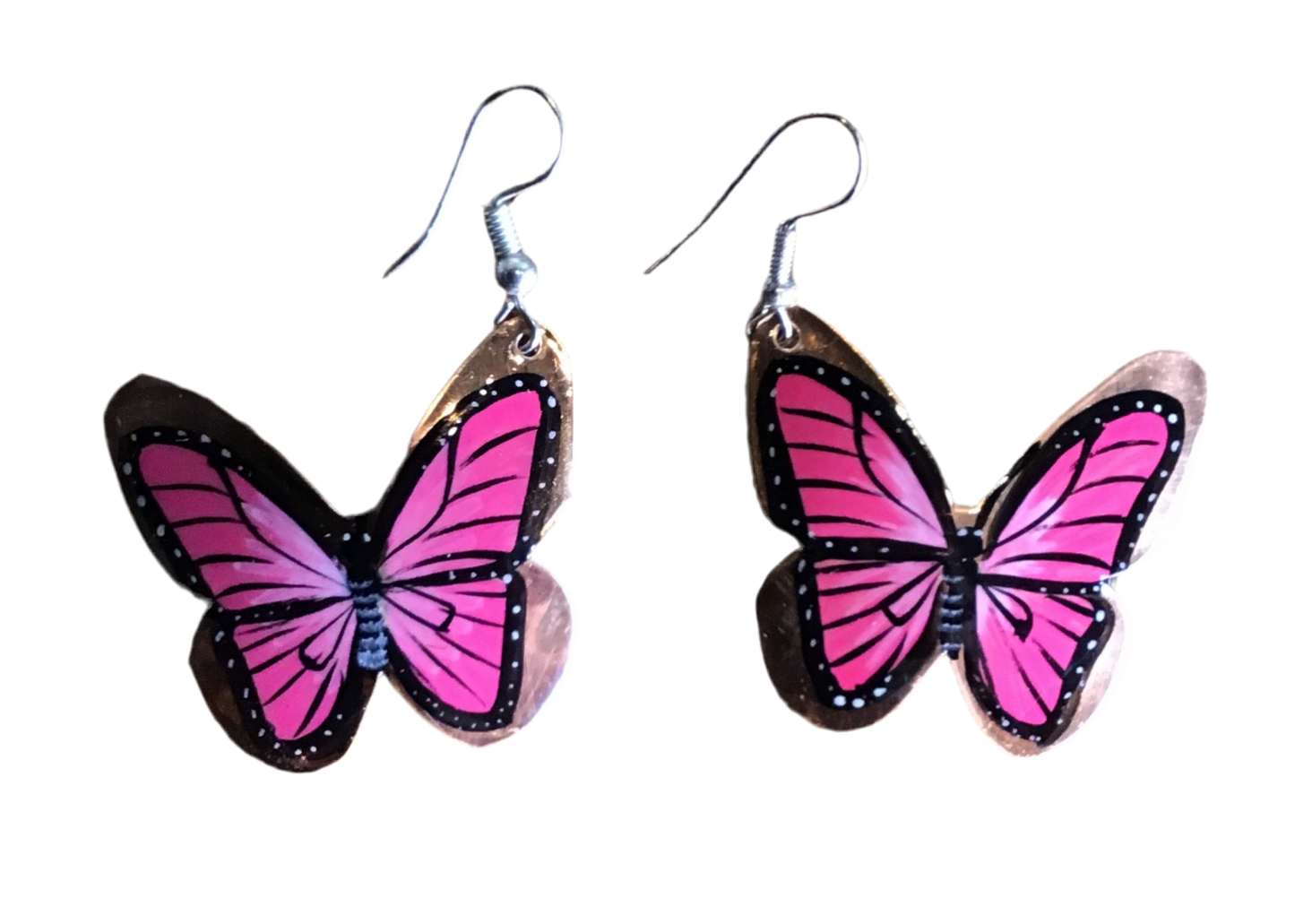 Copper Butterfly Earrings