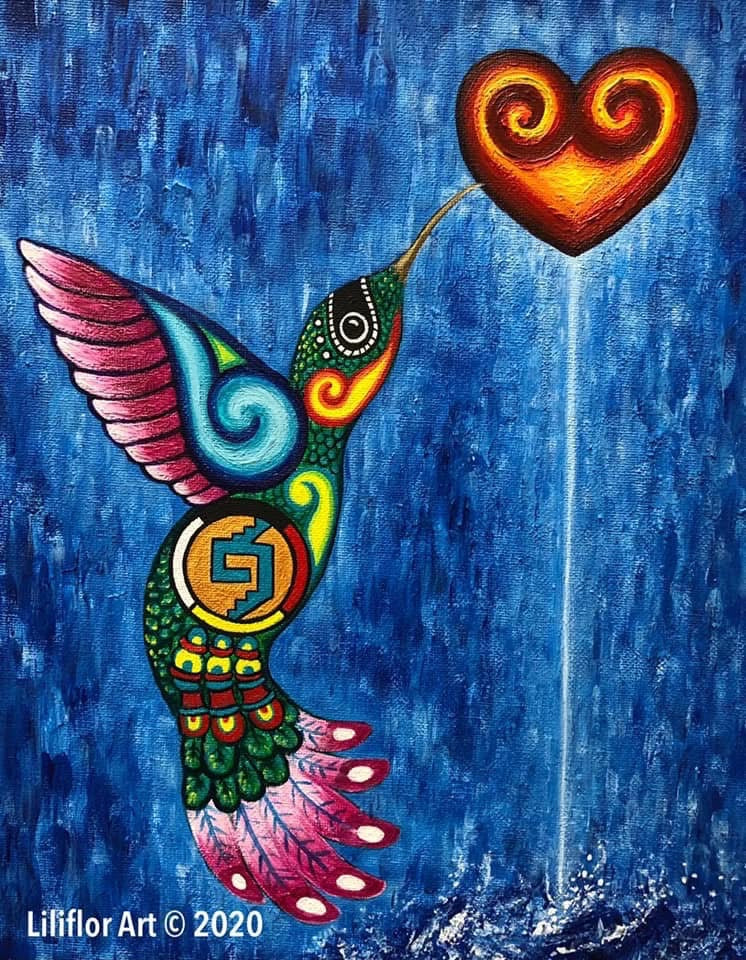 LFA 12x18" Corazon de Colibri