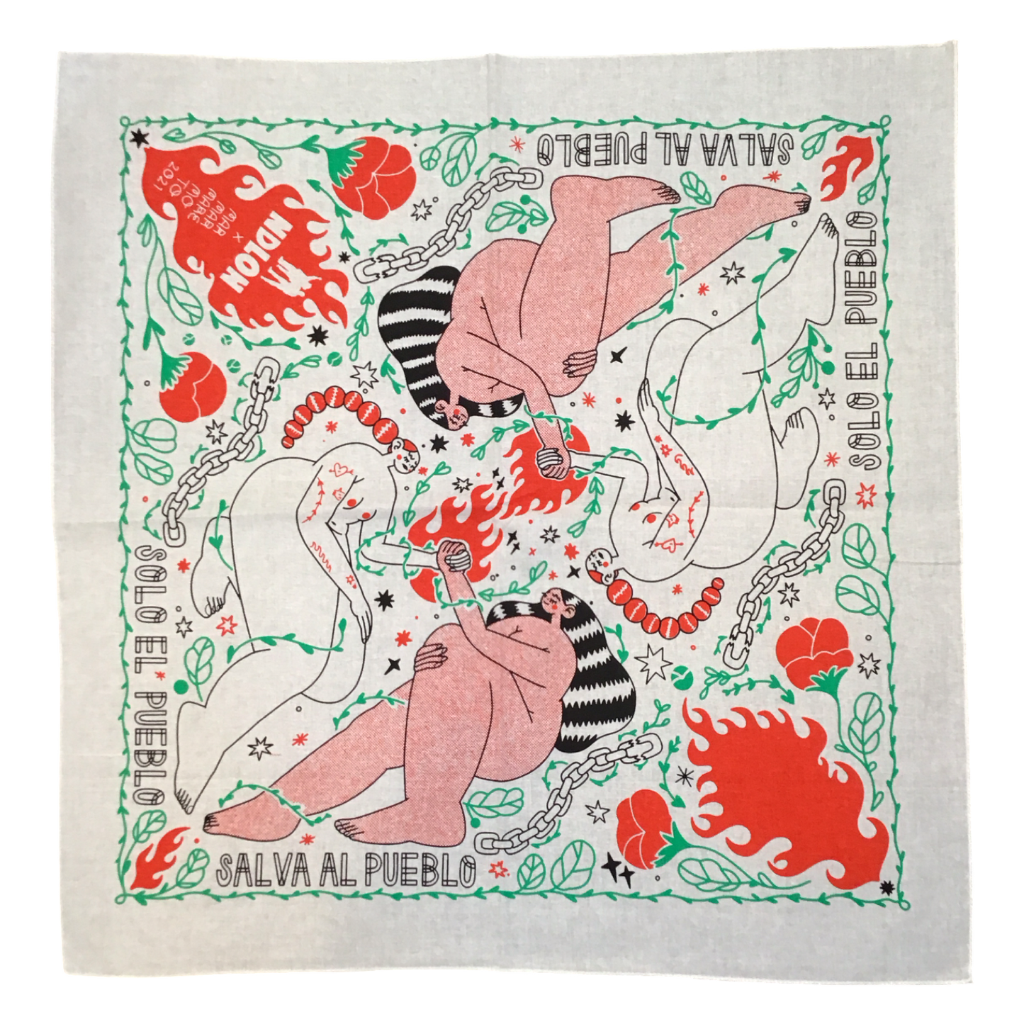 Maremoto "Solo el pueblo salva al pueblo" Bandana