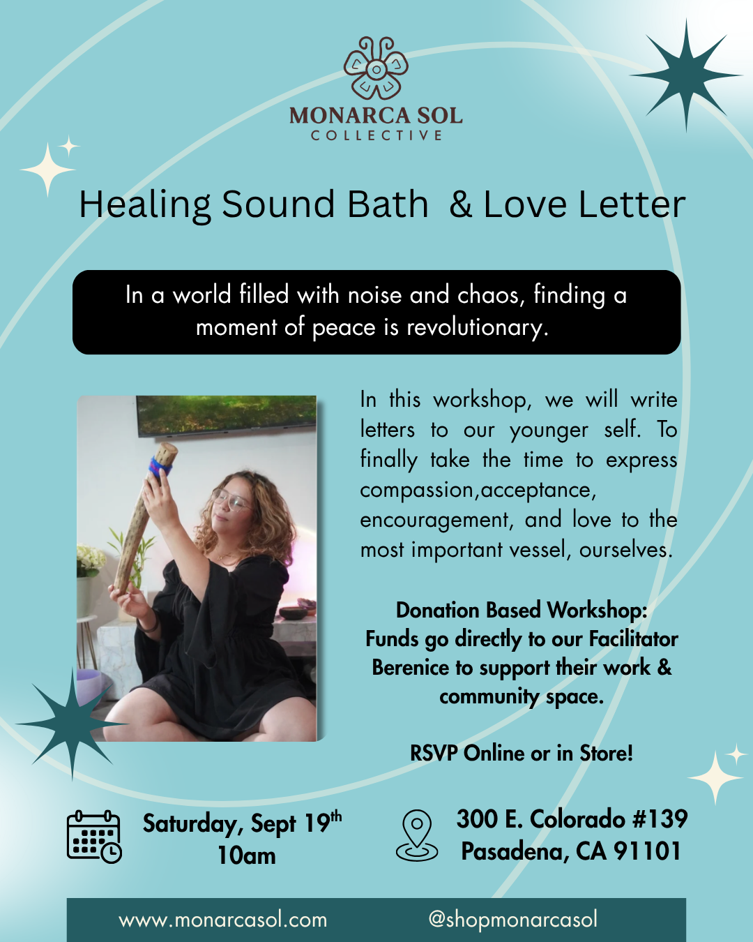 Sound Bath & Love Letter Workshop