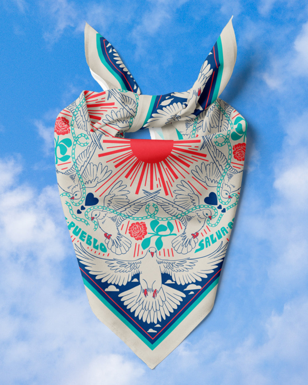 NDLON Halsey Berryman "Solo el pueblo salva al pueblo" Bandana