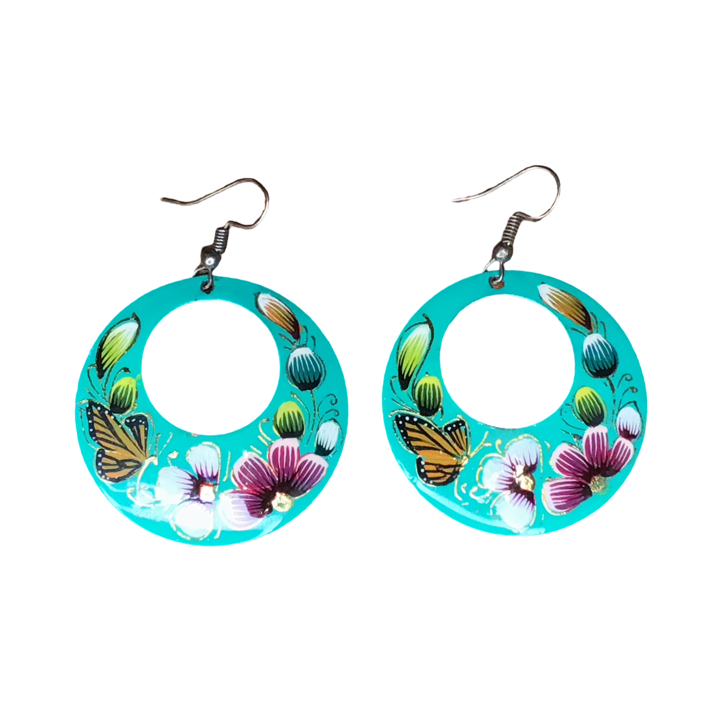 Michoacan Copper Hoop Earrings