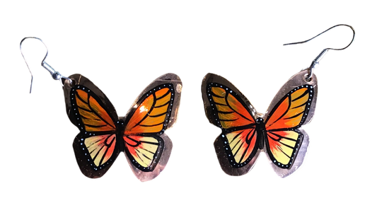 Copper Butterfly Earrings