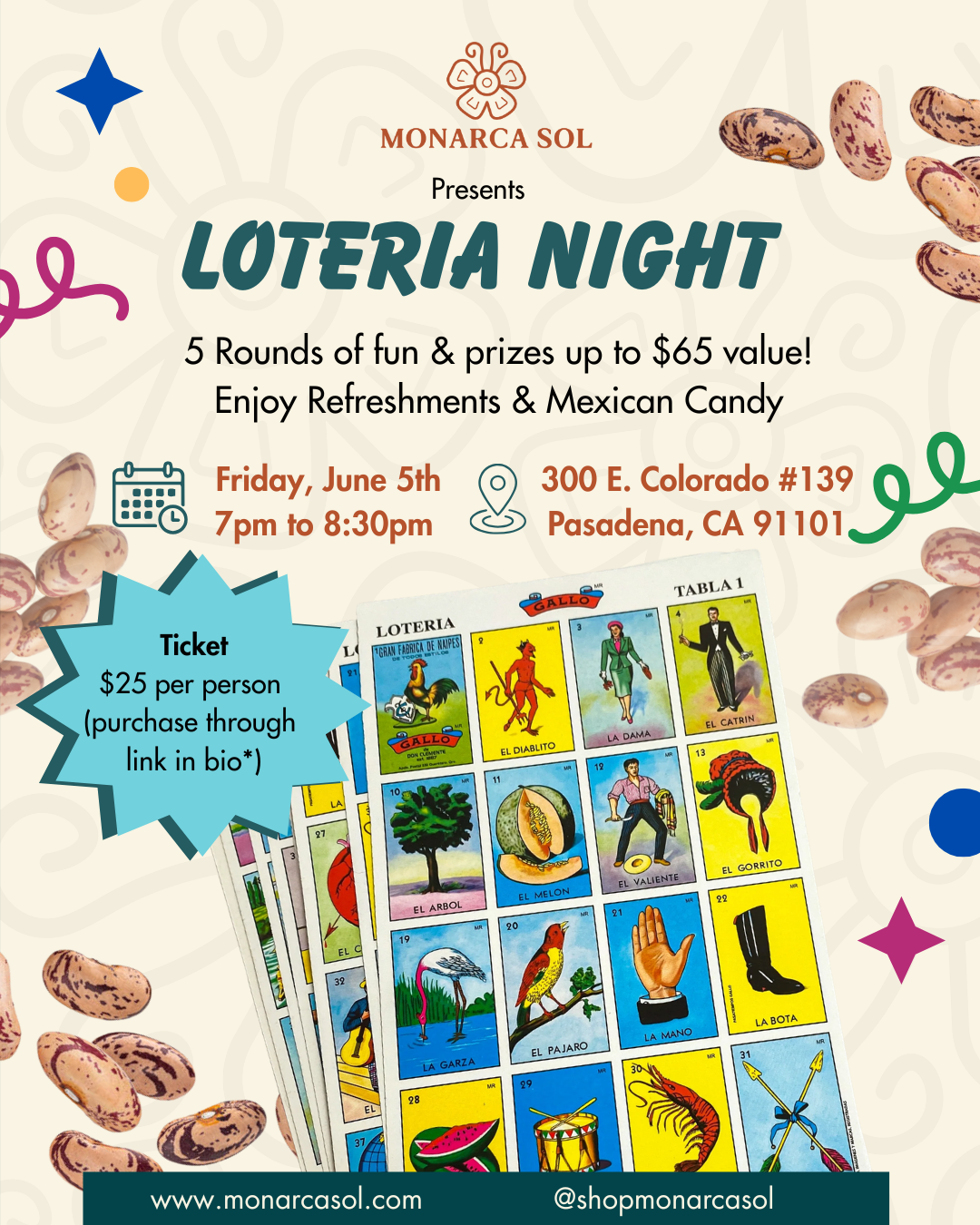 Lotería Night June 5th