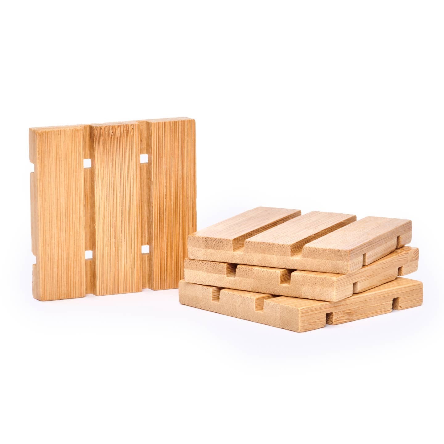 VER - Square Bamboo Soap Dish