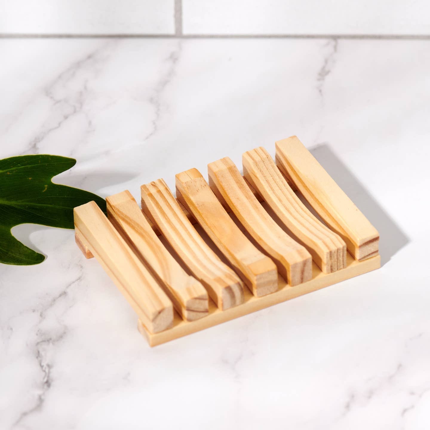 VER- Natural Wood Soap Dish