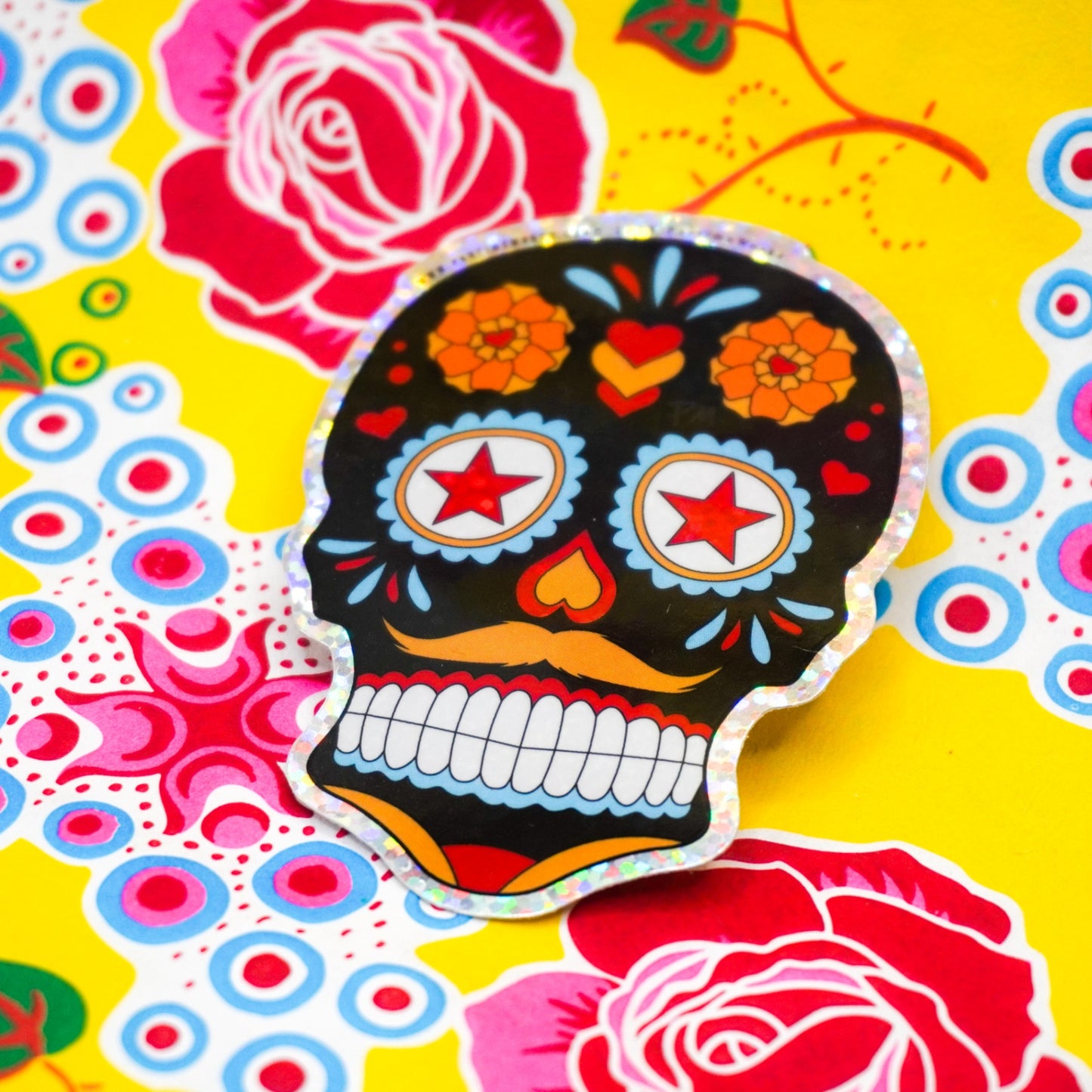 PW- Calavera de Amor (Sugar Skull) 3" Sticker