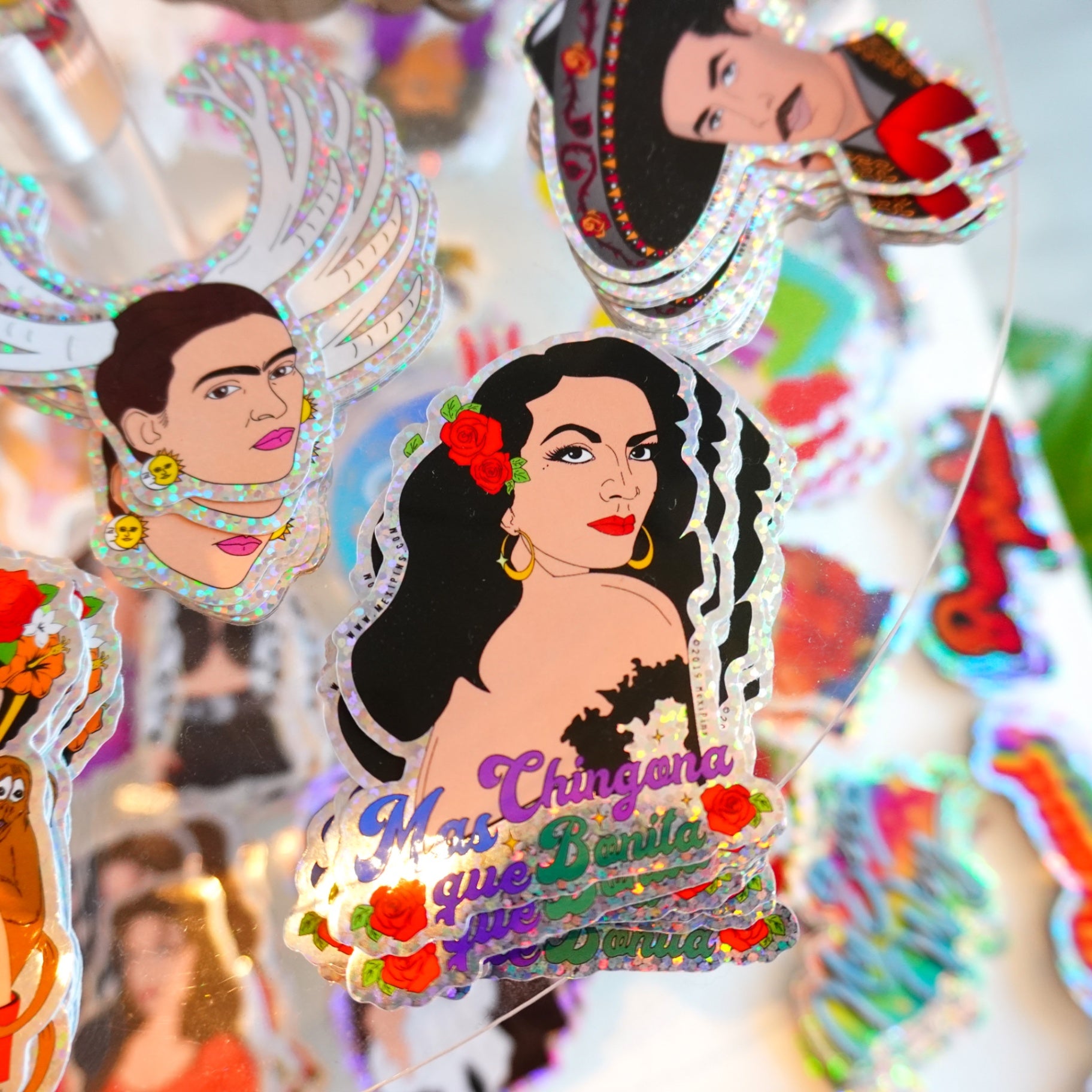 PW- Maria Felix -Más Chingona que Bonita 3" Sticker
