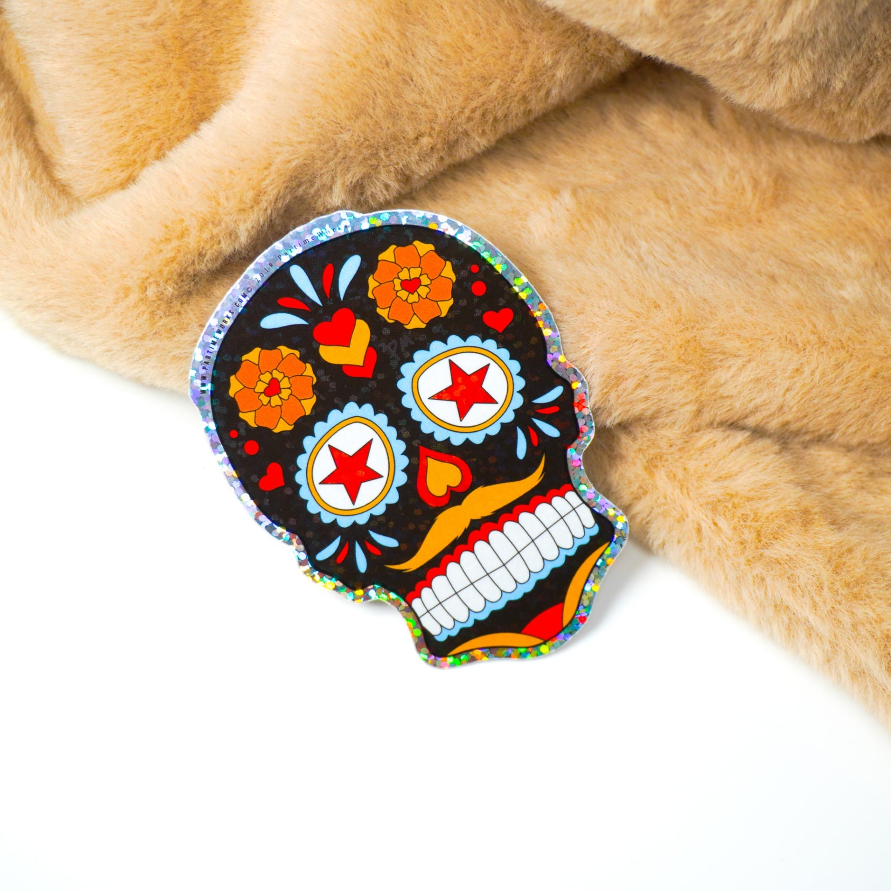 PW- Calavera de Amor (Sugar Skull) 3" Sticker