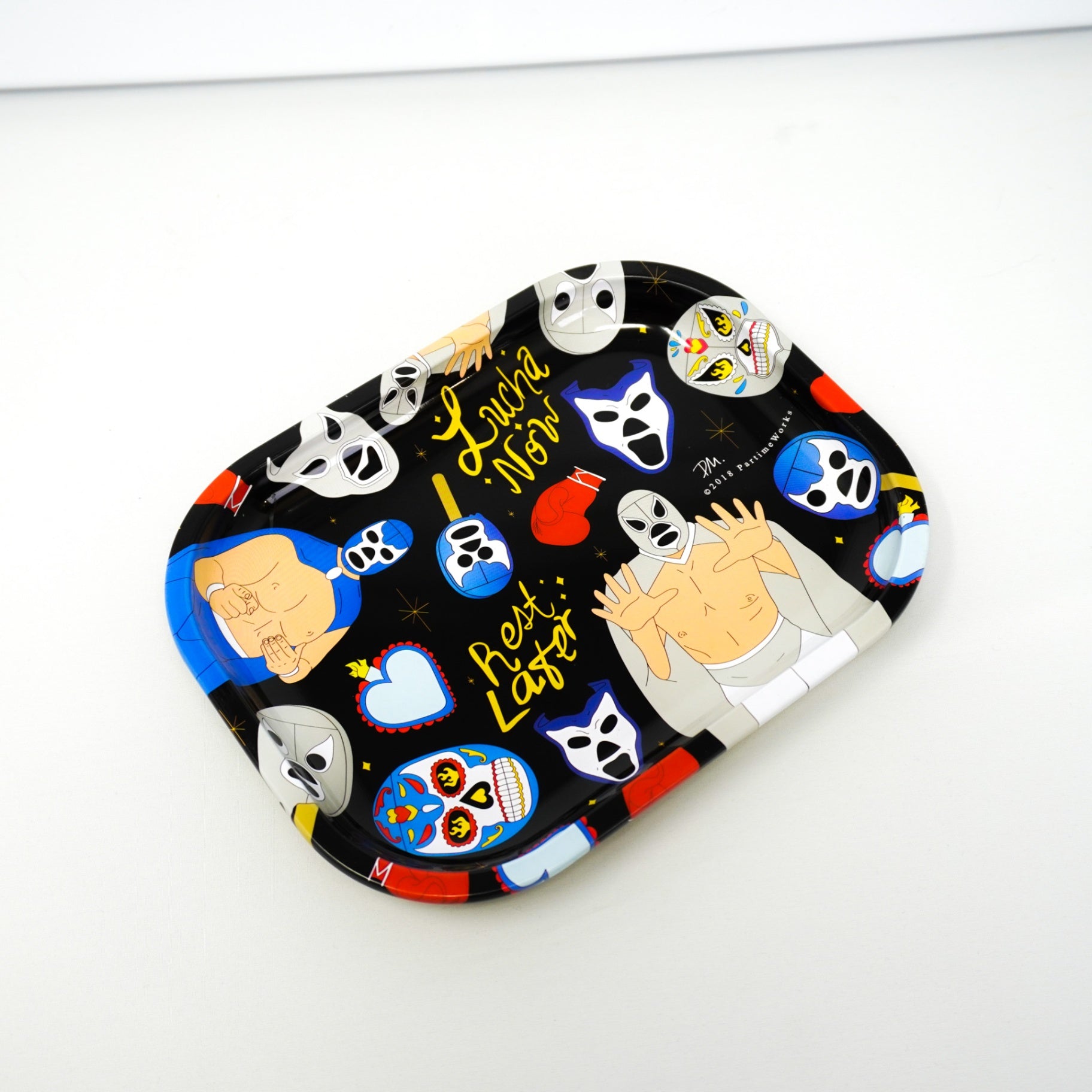 PW- Lucha Now Rest Later Novelty Tray