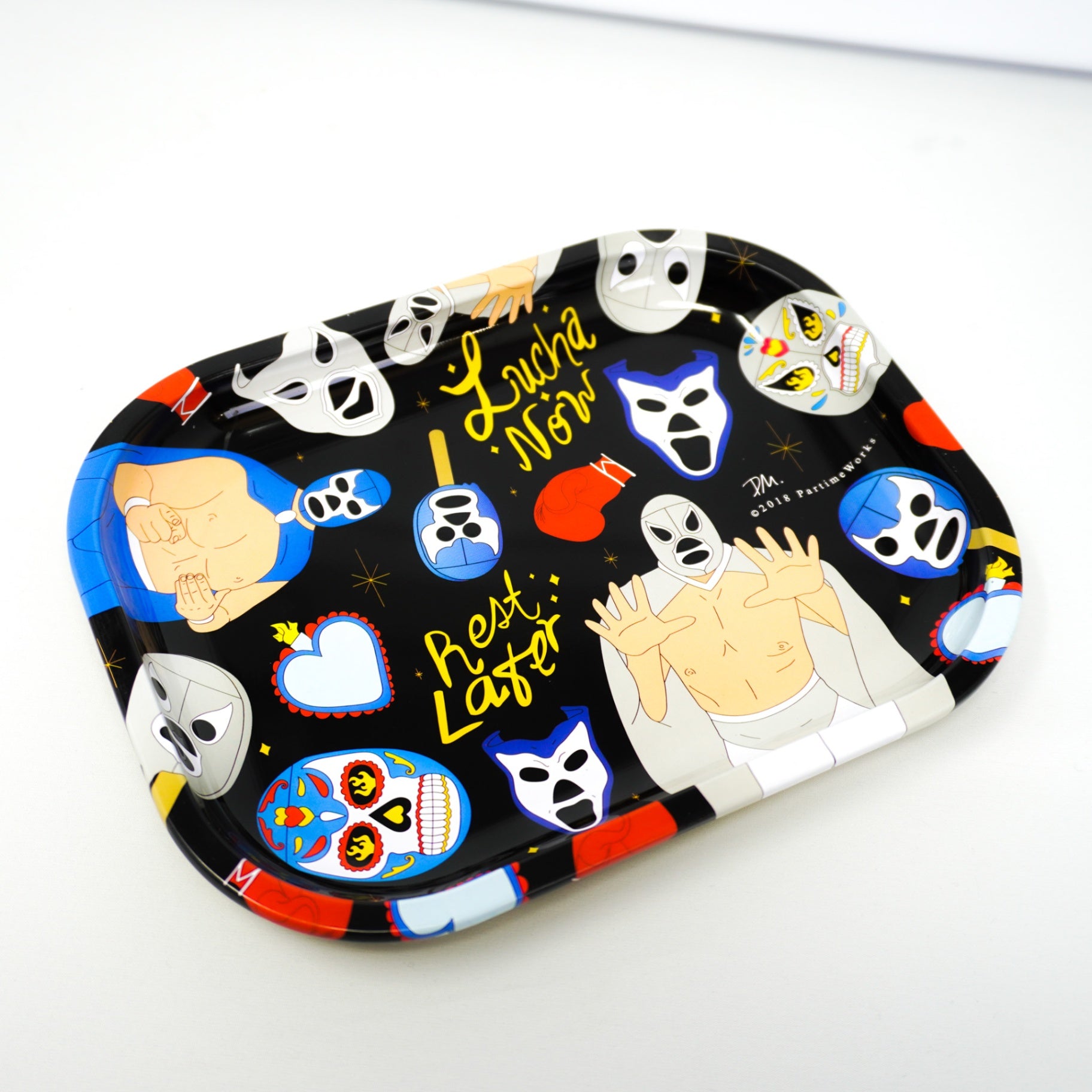 PW- Lucha Now Rest Later Novelty Tray