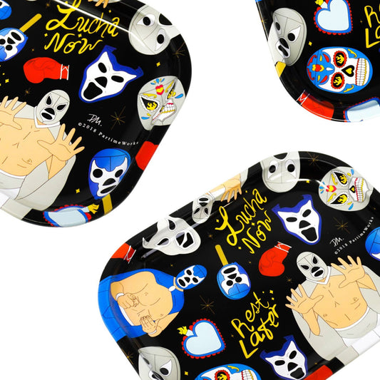 PW- Lucha Now Rest Later Novelty Tray