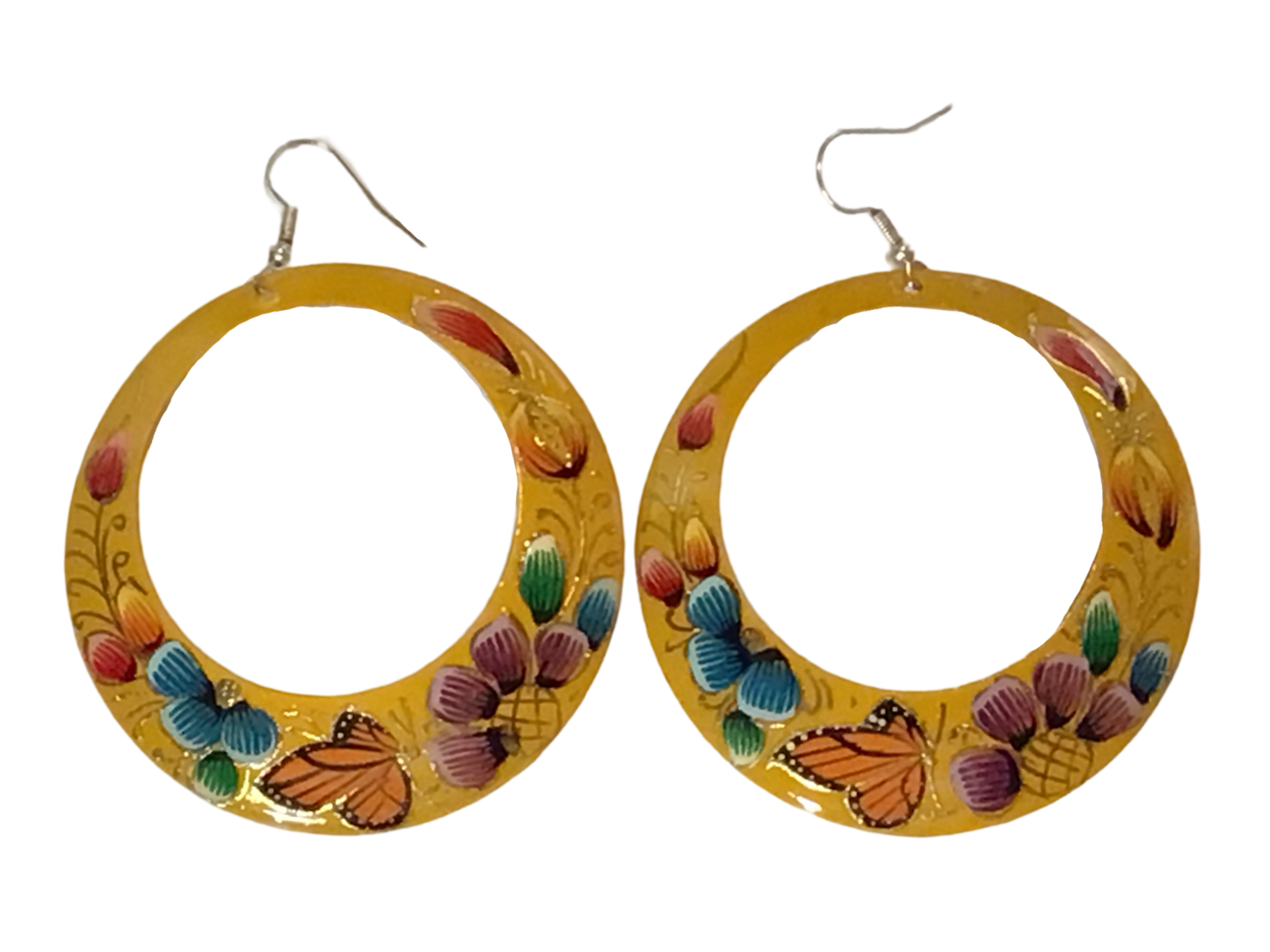 Michoacan Copper Hoop Earrings
