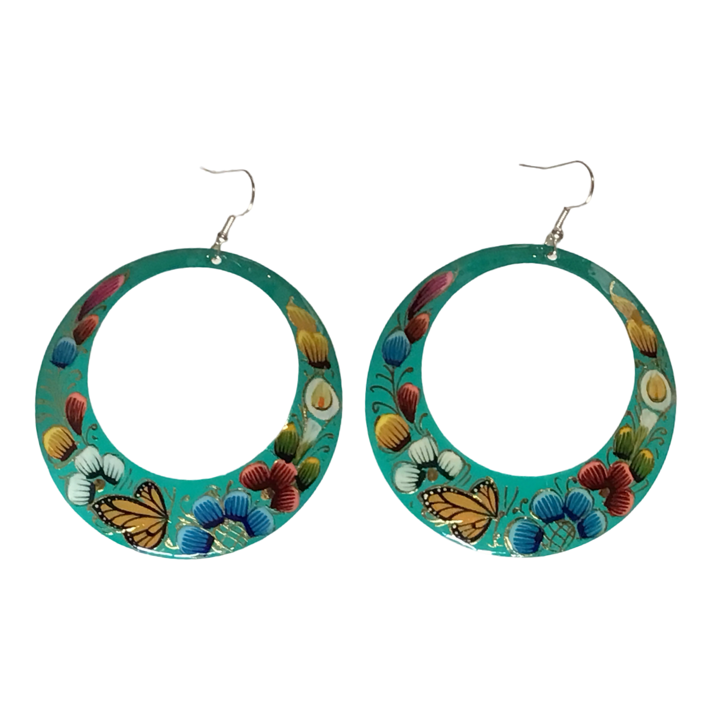 Michoacan Copper Hoop Earrings