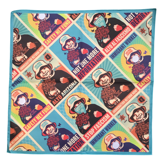 Ernesto Yerena "We Are Human" Poster Evolution Bandana