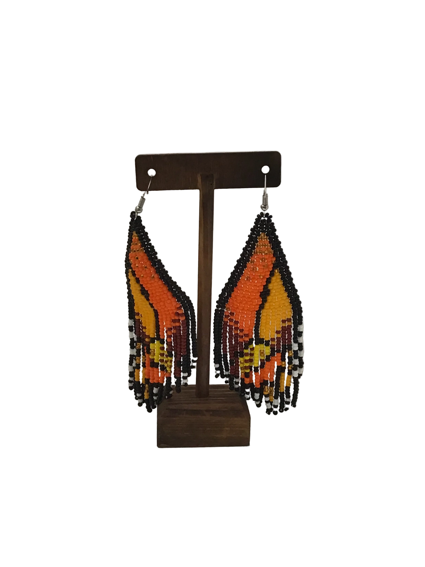 Monarca Wing Beaded Earrings