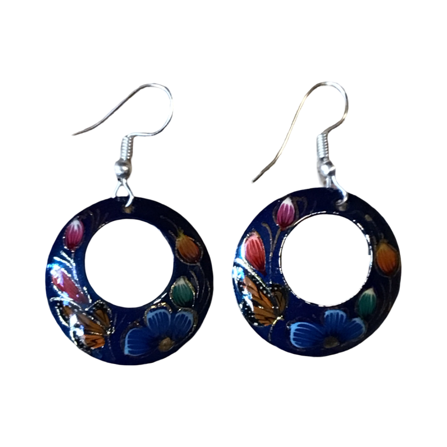 Michoacan Copper Hoop Earrings