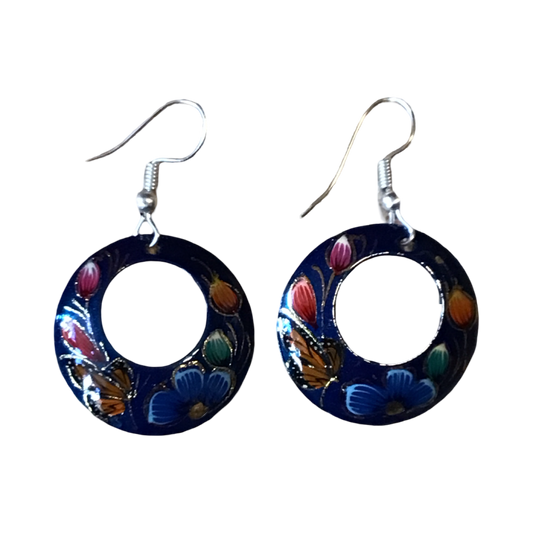 Michoacan Copper Hoop Earrings
