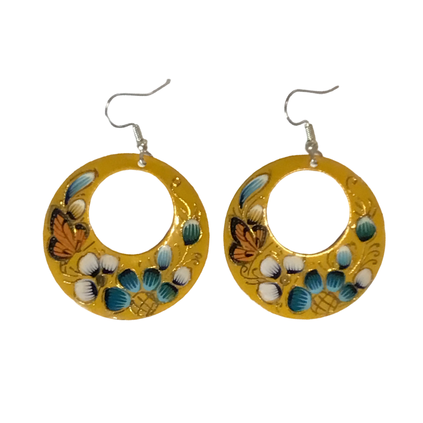 Michoacan Copper Hoop Earrings