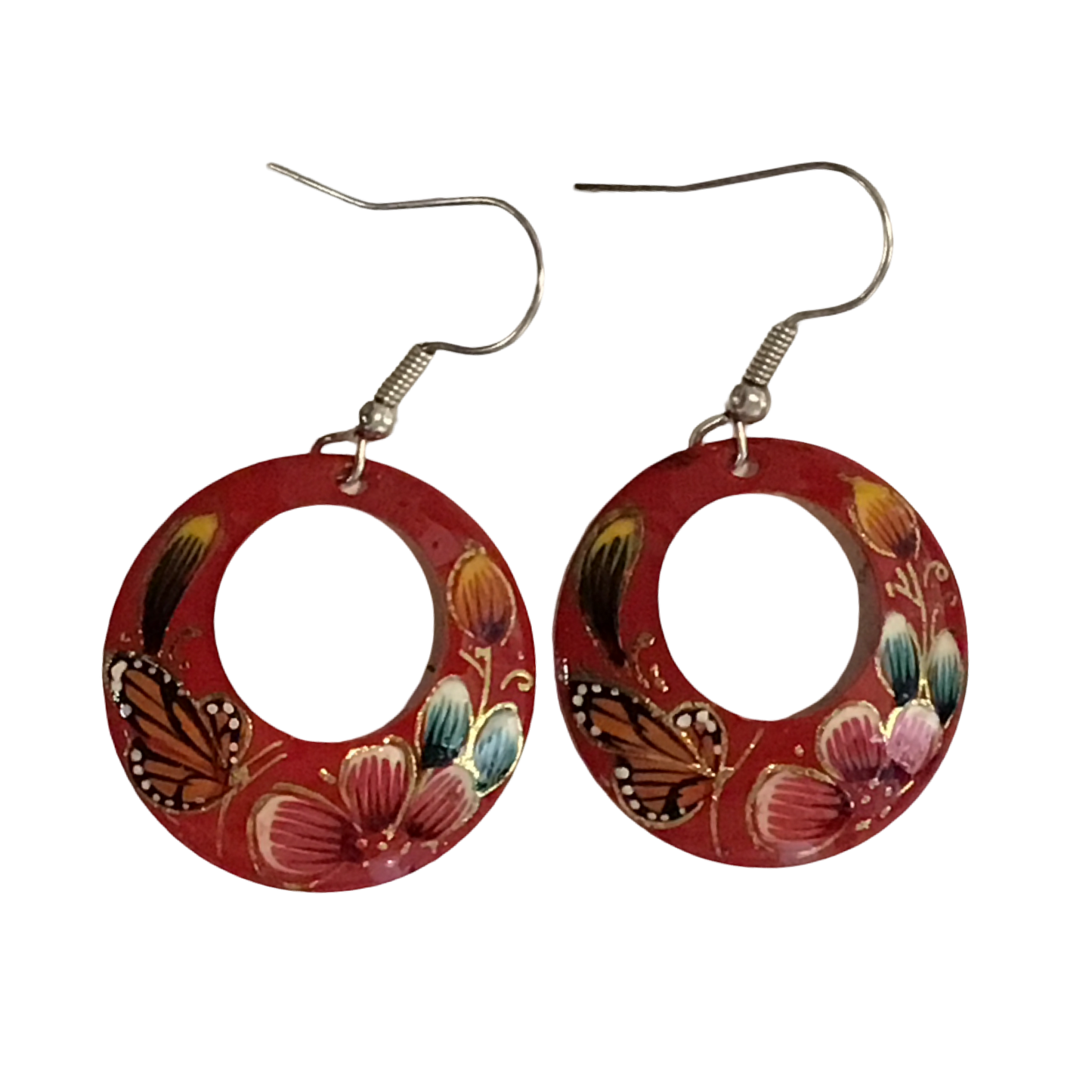 Michoacan Copper Hoop Earrings