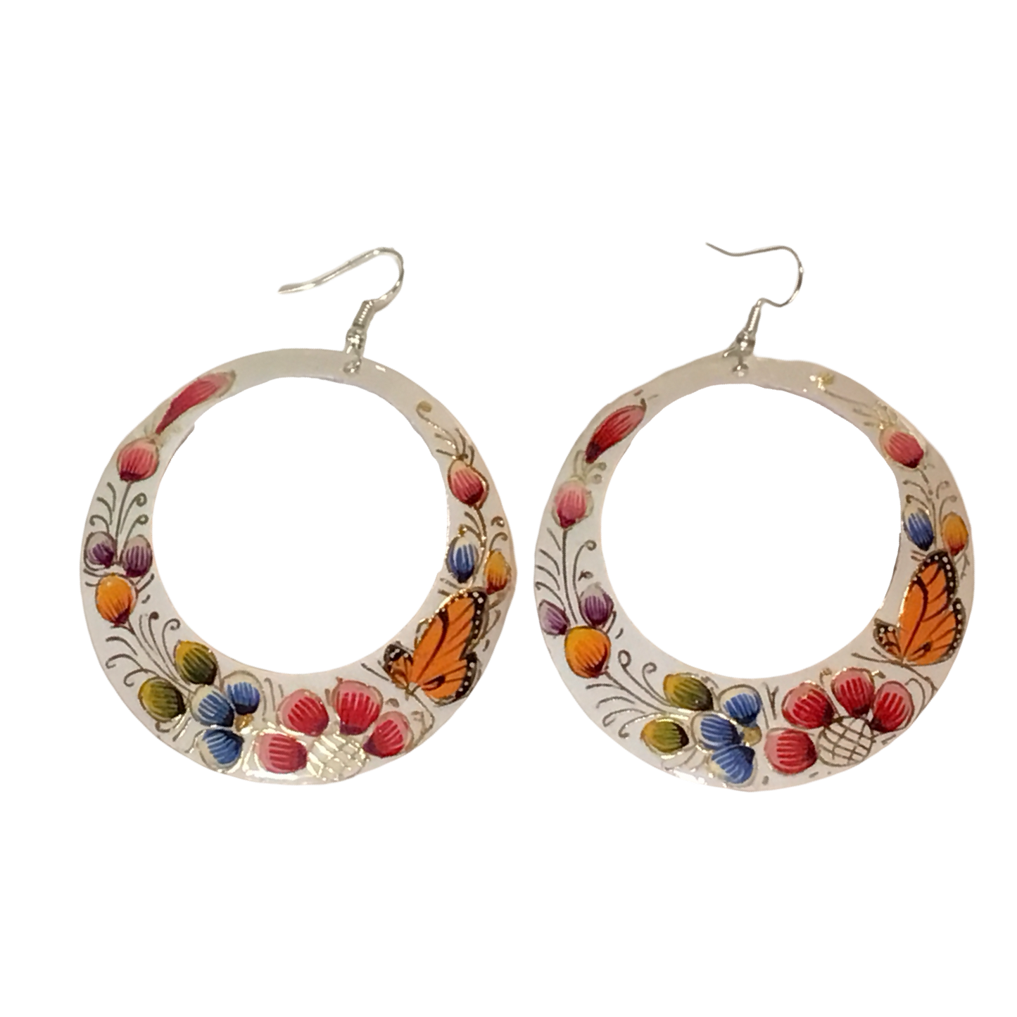 Michoacan Copper Hoop Earrings