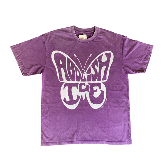 Purple Stonewash Abolish Ice Shirt