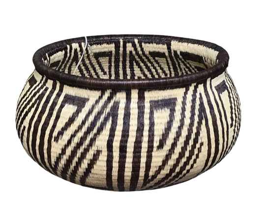 Wounaan Lrg. Woven Basket Spiral
