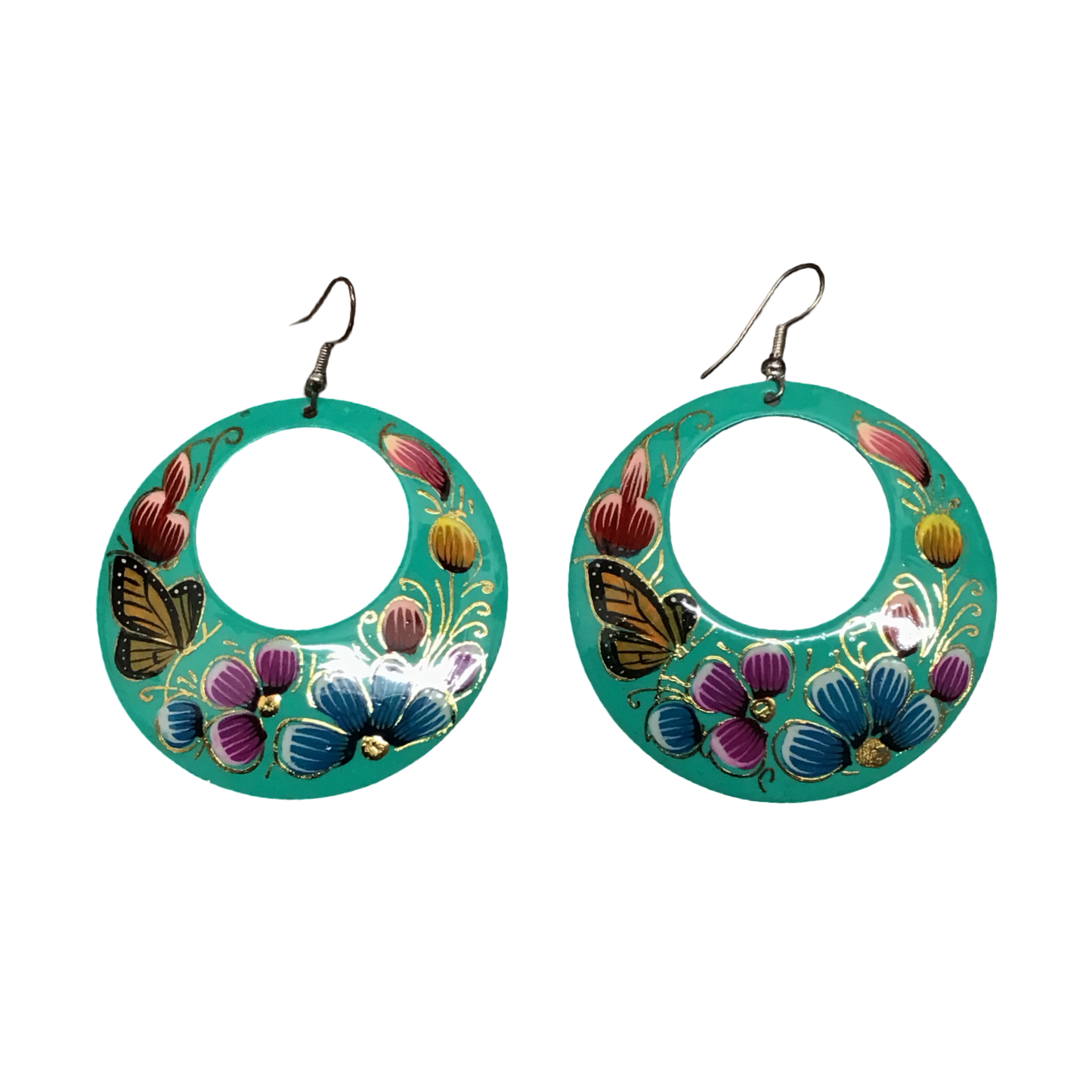 Michoacan Copper Hoop Earrings