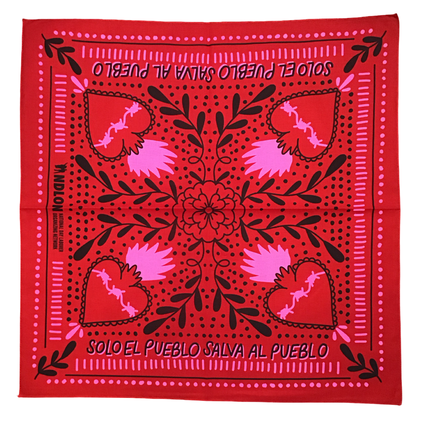 NDLON Paulyna Ardilla "Solo el pueblo salva al pueblo" Bandana