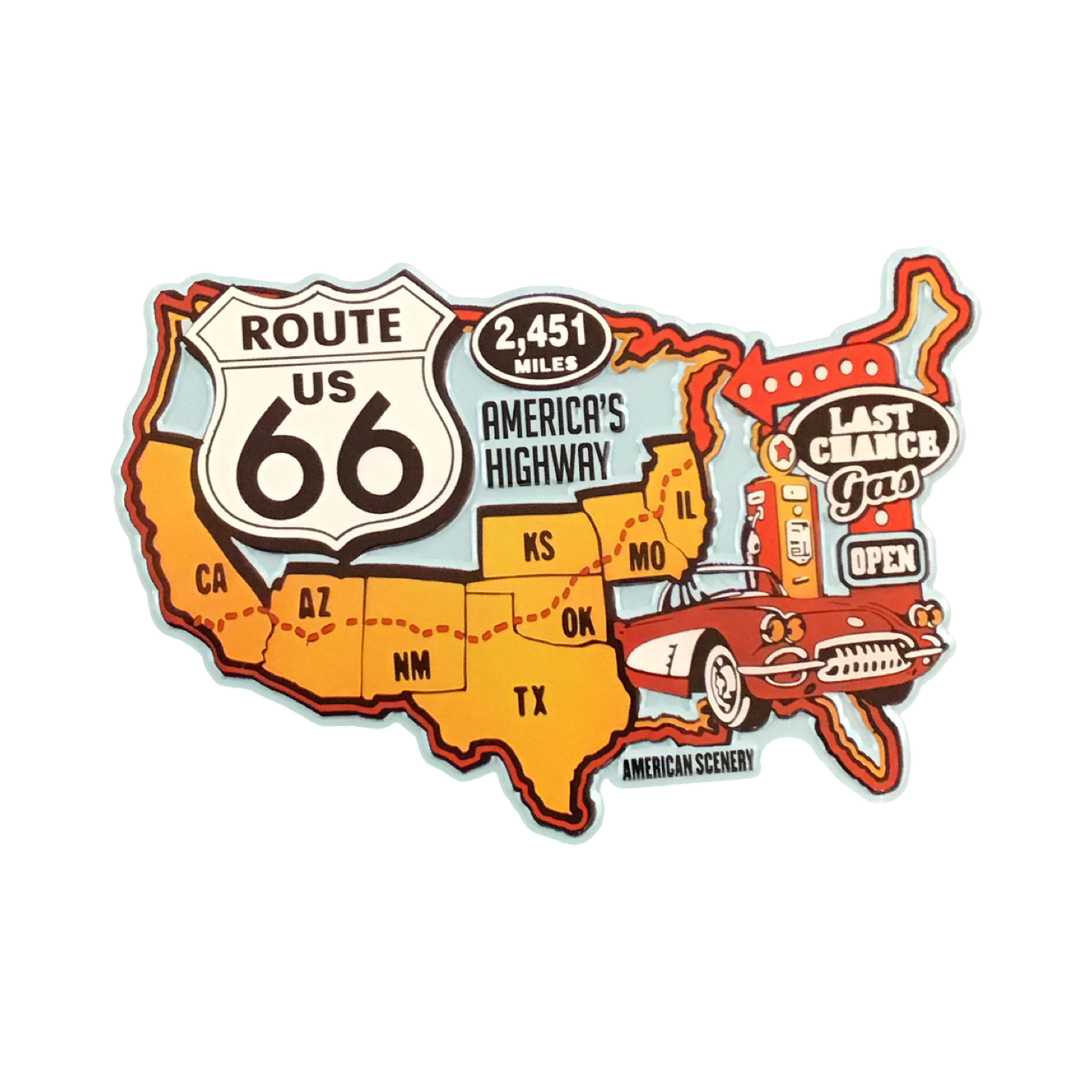 MM Route 66 Magnet 2
