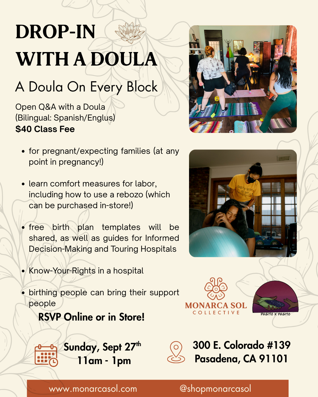 Drop in with a Doula - September 27th