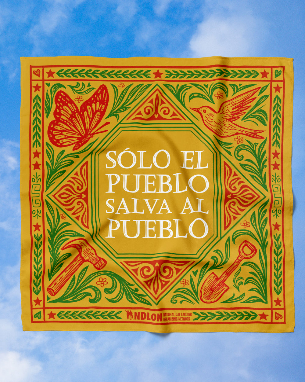 NDLON Felipe Xilotrópico "Solo el Pueblo, Salva al Pueblo." bandana