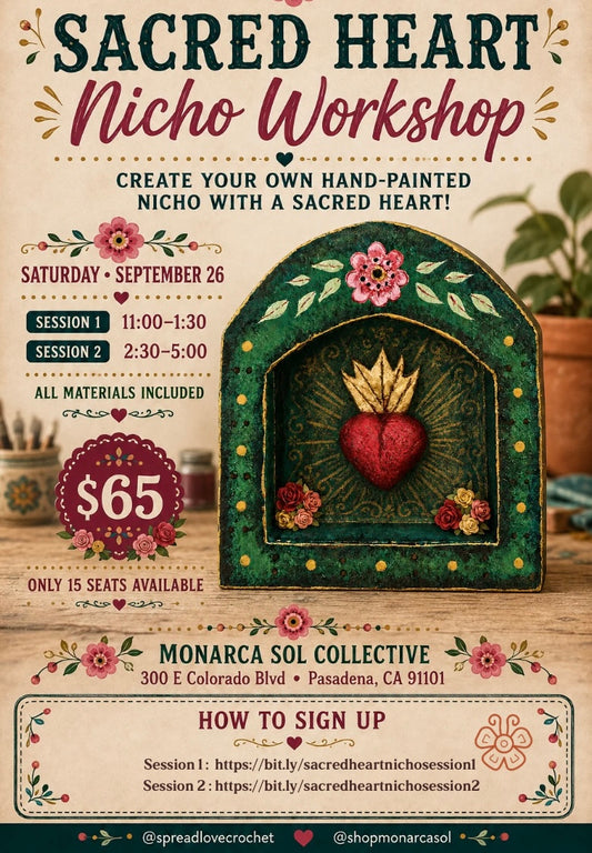 Sacred Heart Nicho Workshop - Sept 26th Session 2: 2:30pm -5pm